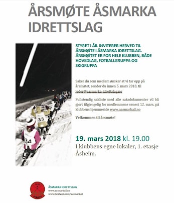 Velkommen til ÅRSMØTE 2018!